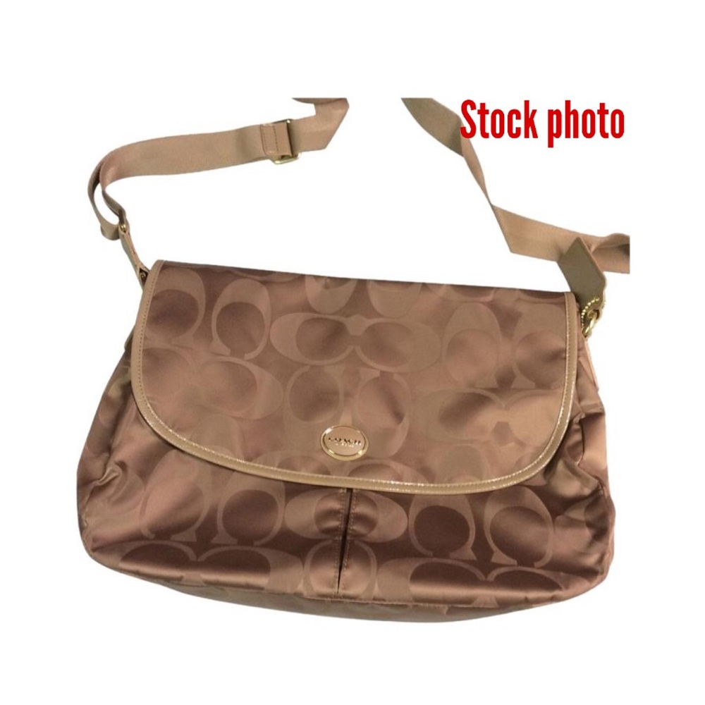 Coach®️ British Tan Nylon Messenger bag NWT